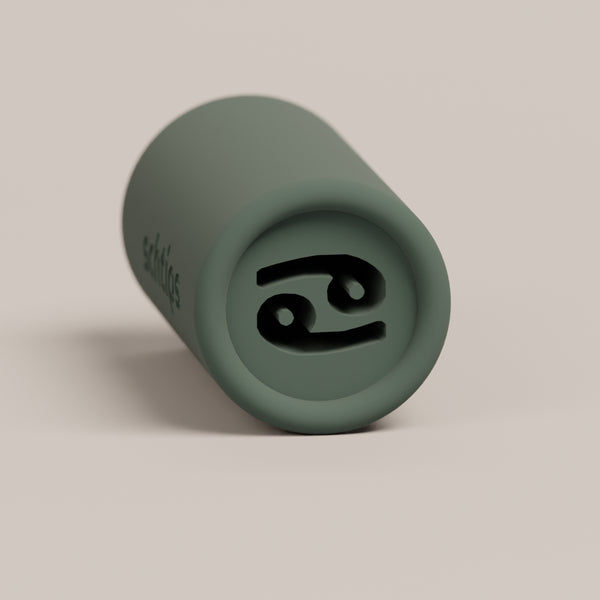 Reusable filter tip featuring the Cancer design, crafted for smooth airflow and a comfortable rolling experience