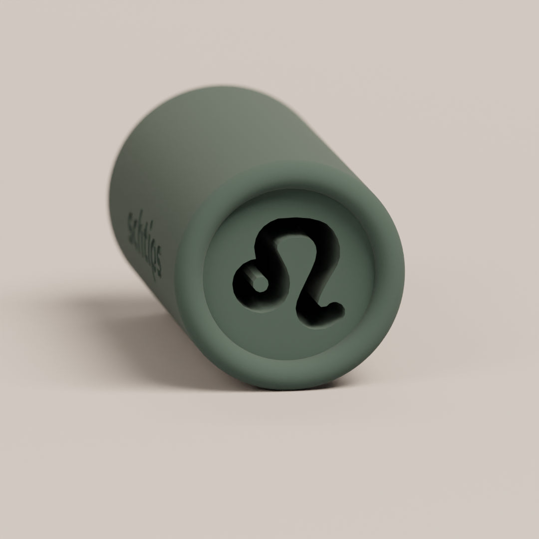 Reusable filter tip featuring the Leo design, crafted for smooth airflow and a comfortable rolling experience
