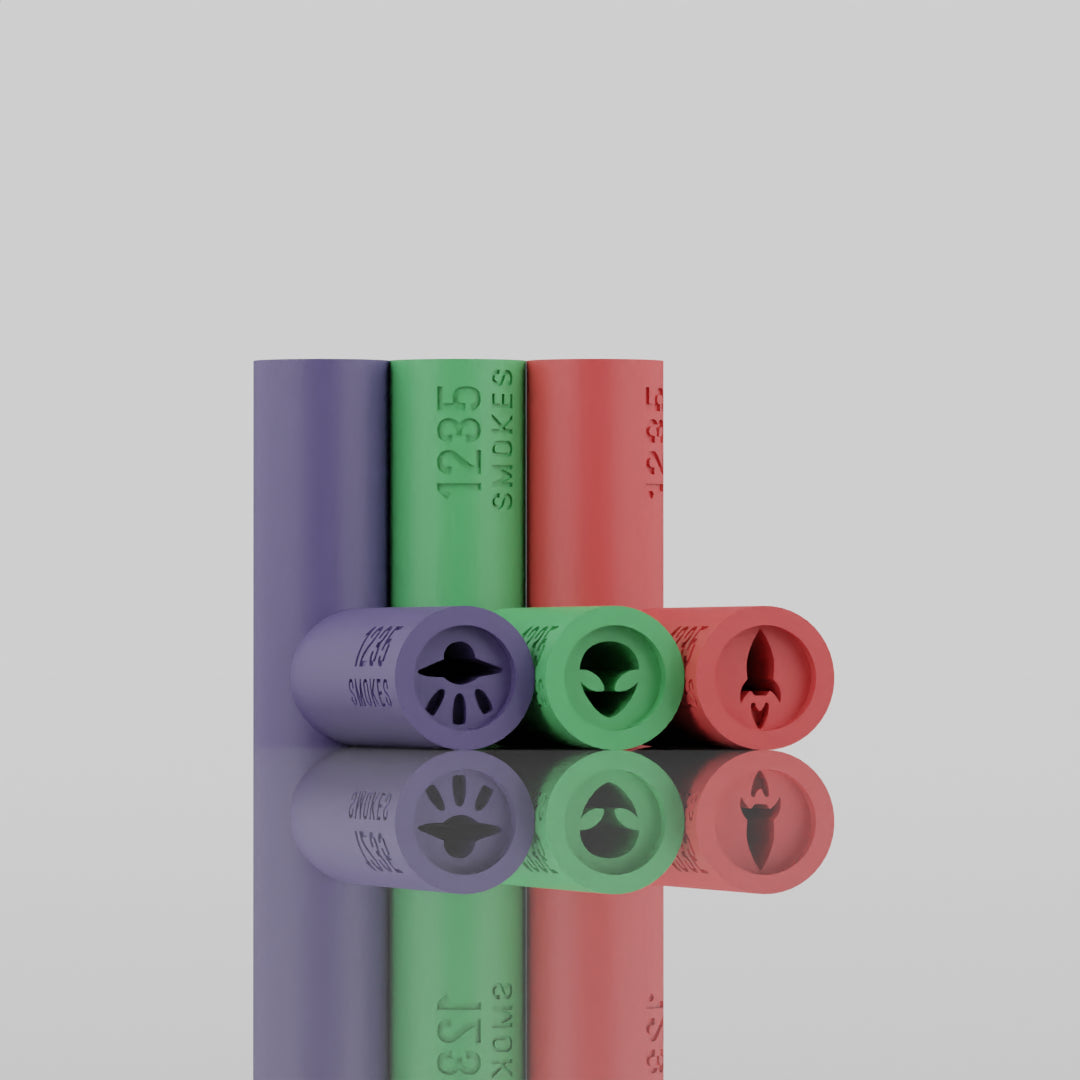 Pack of 3 Filter Tips with Design - 1235 Smokes