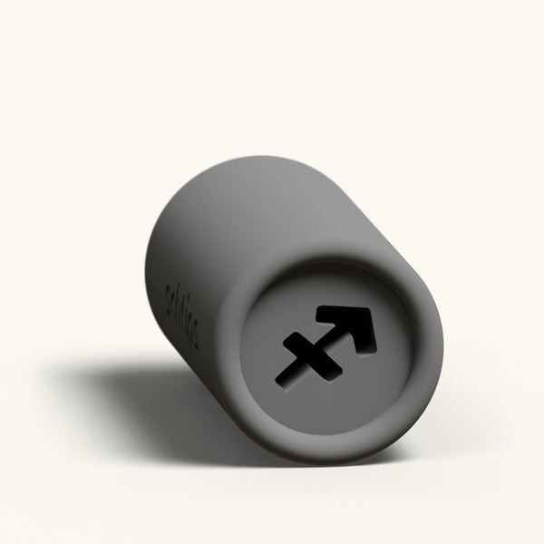 Sagittarius custom joint filter tip, reusable 12mm charcoal rolling tip with the Sagittarius zodiac symbol in the face