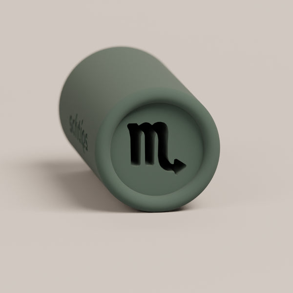 Reusable filter tip featuring the Scorpio design, crafted for smooth airflow and a comfortable rolling experience