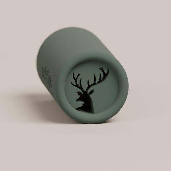 Reusable filter tip featuring the stag design, crafted for smooth airflow and a comfortable rolling experience