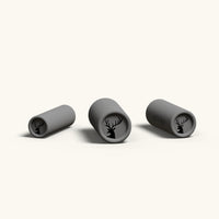 The three sizes of the Stag design, 8mm, 10mm, and 12mm, lined up on a cream background