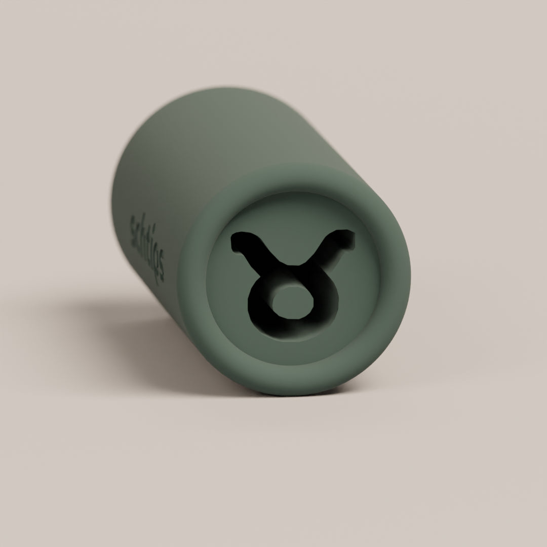 Reusable filter tip featuring the Taurus design, crafted for smooth airflow and a comfortable rolling experience