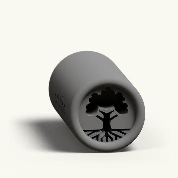Tree of Life custom joint filter tip, reusable 12mm charcoal rolling tip with the tree of life symbol in the face