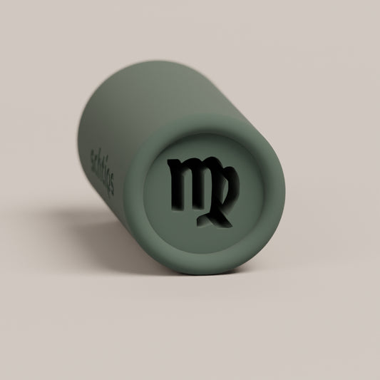 Reusable filter tip featuring the Virgo design, crafted for smooth airflow and a comfortable rolling experience